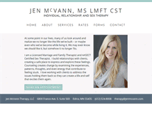 Tablet Screenshot of jenmcvann.com